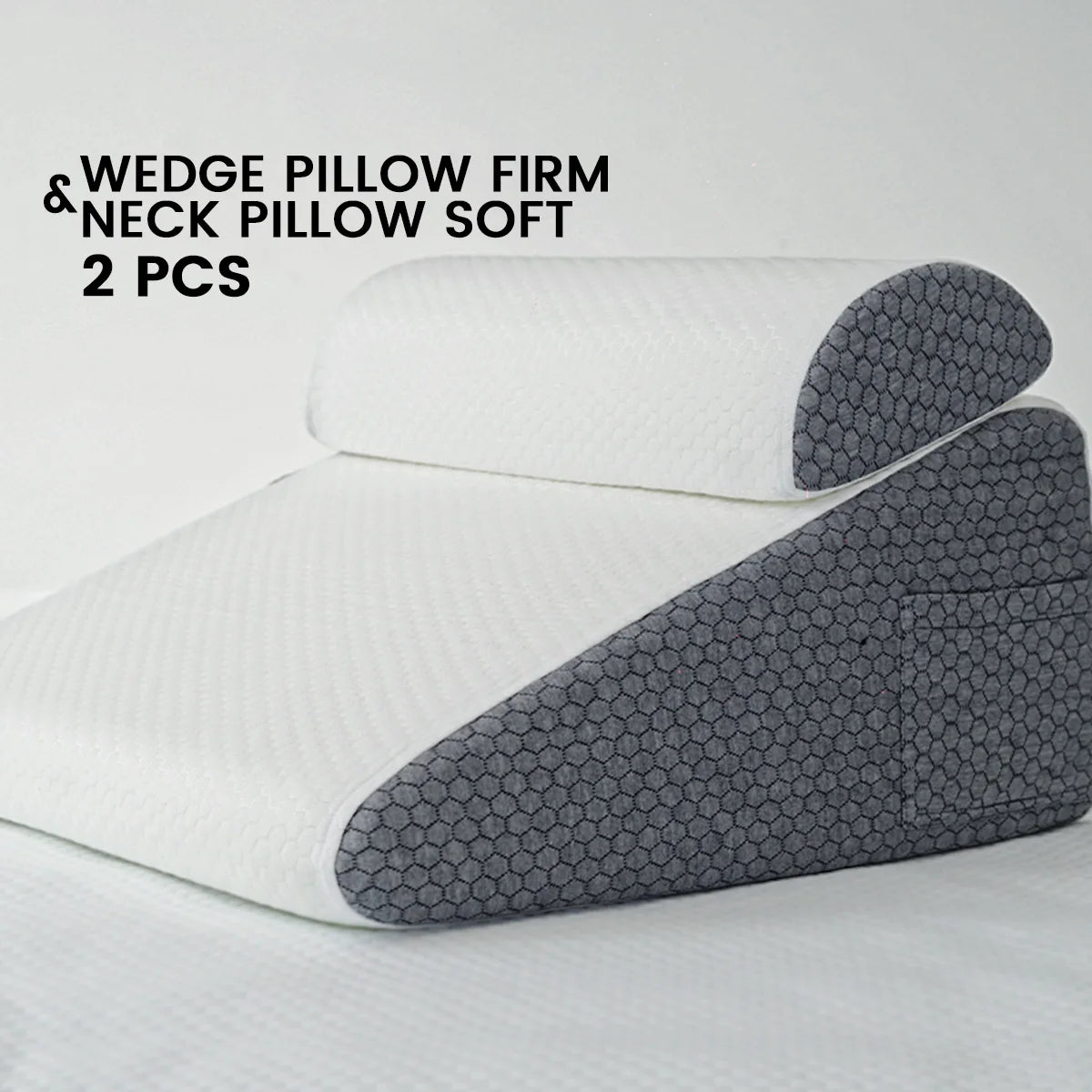 Purisify Wedge Pillow + Free 100% Blocking Sleep Mask