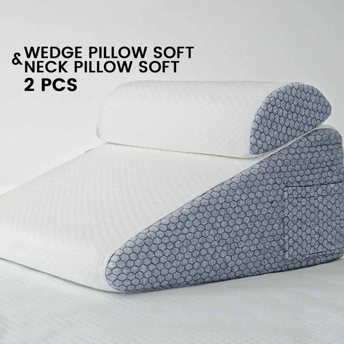 Purisify Wedge Pillow + Free 100% Blocking Sleep Mask