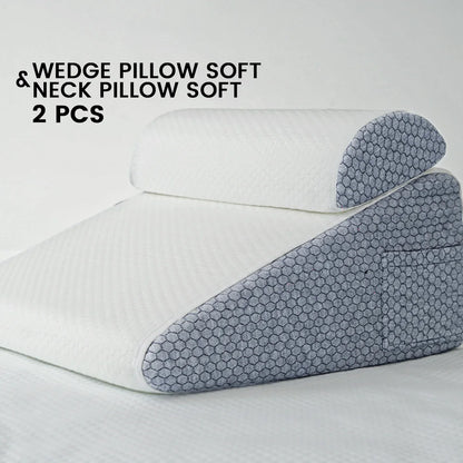 Purisify Wedge Pillow + Free 100% Blocking Sleep Mask