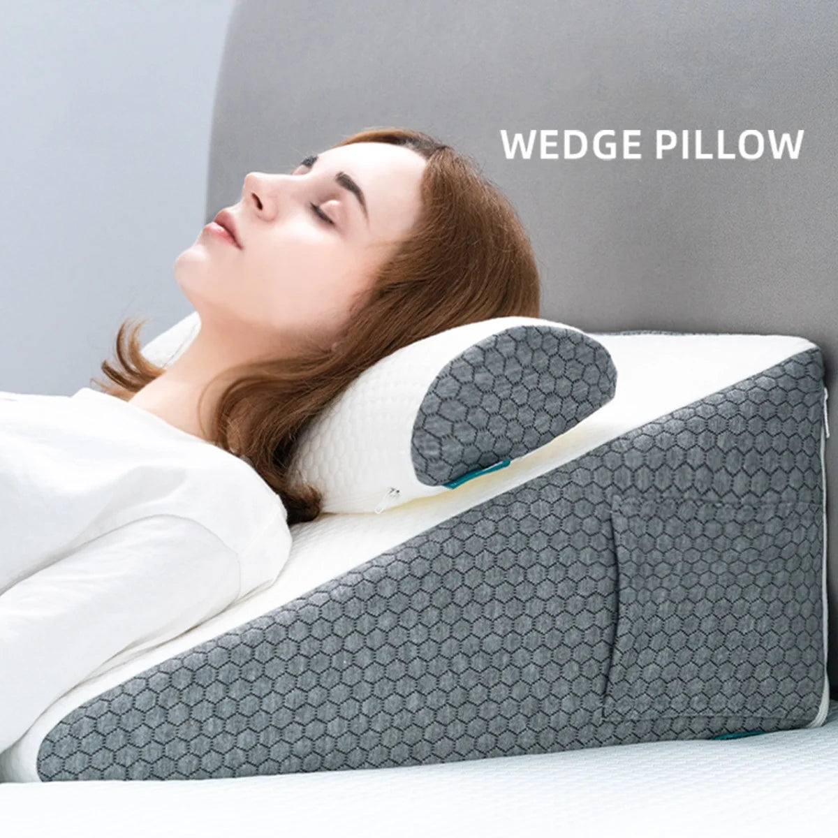 Purisify Wedge Pillow + Free 100% Blocking Sleep Mask