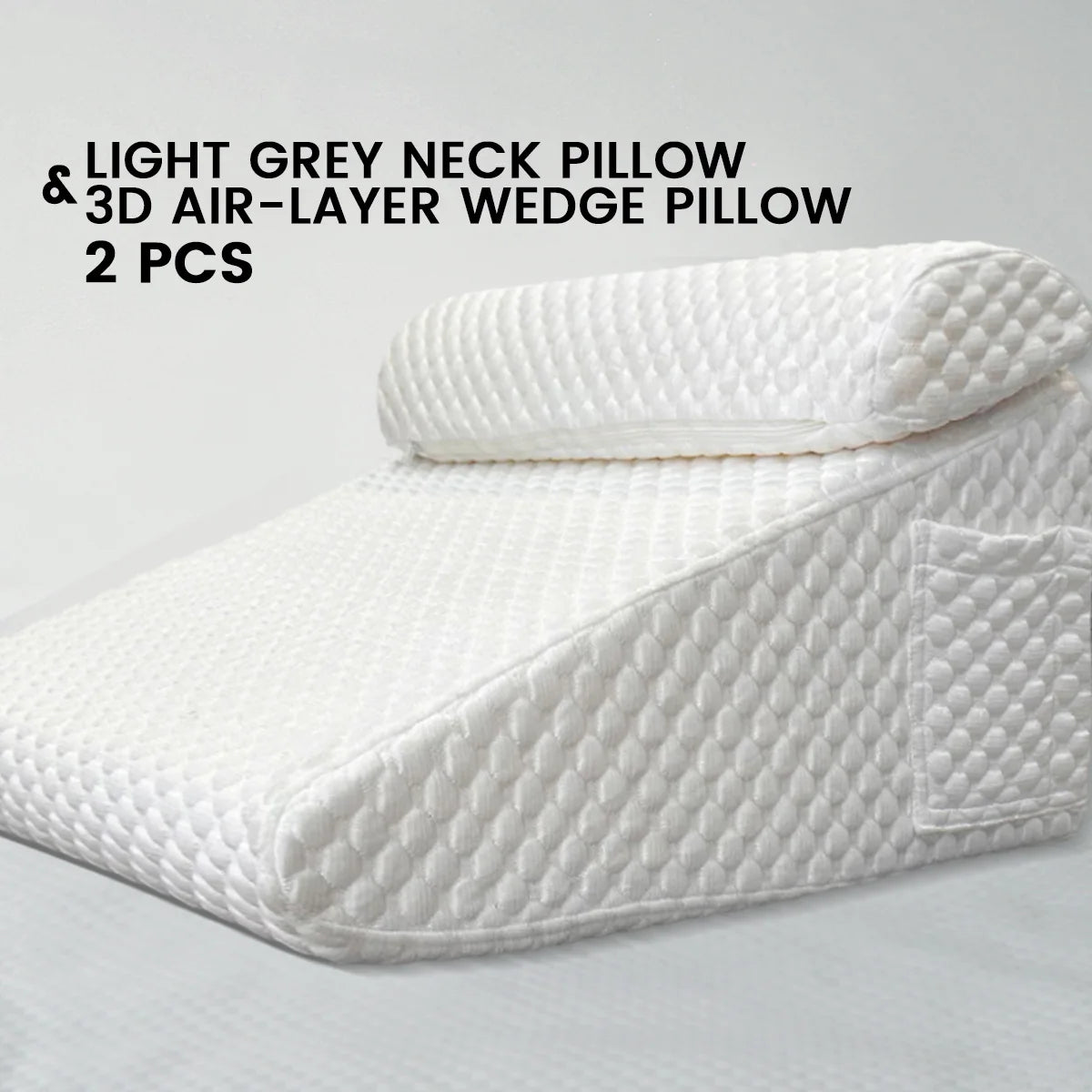 Purisify Wedge Pillow + Free 100% Blocking Sleep Mask