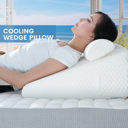 Purisify Wedge Pillow + Free 100% Blocking Sleep Mask